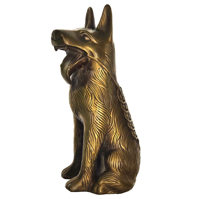 Статуетка собака 19х7х9 см бронзова (C2588)
