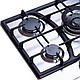 Газова варильна поверхня WEILOR GM W 714 SS, нержавіюча сталь на 5 конфорок, газ-контроль, фото 5