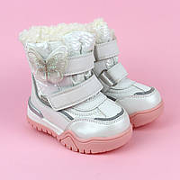 Білі дитячі чоботи черевики для дівчинки тм Том.м розмір 22-27