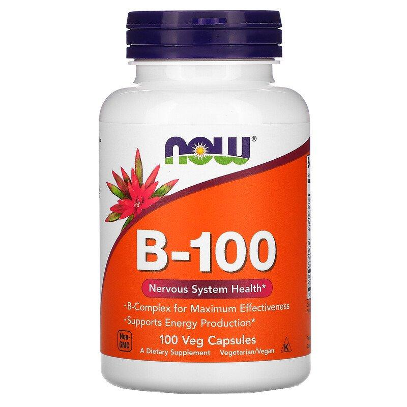 Now Foods, B-100, 100 рослинних капсул