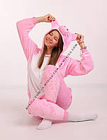 Піжама Кігурумі свинка Пепа жіноча, Кігурумі костюм рожева свинка
