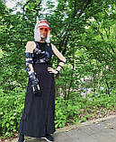 Жіночий пластиковий прозорий козирок лого брендований світло-червоний, фото 4