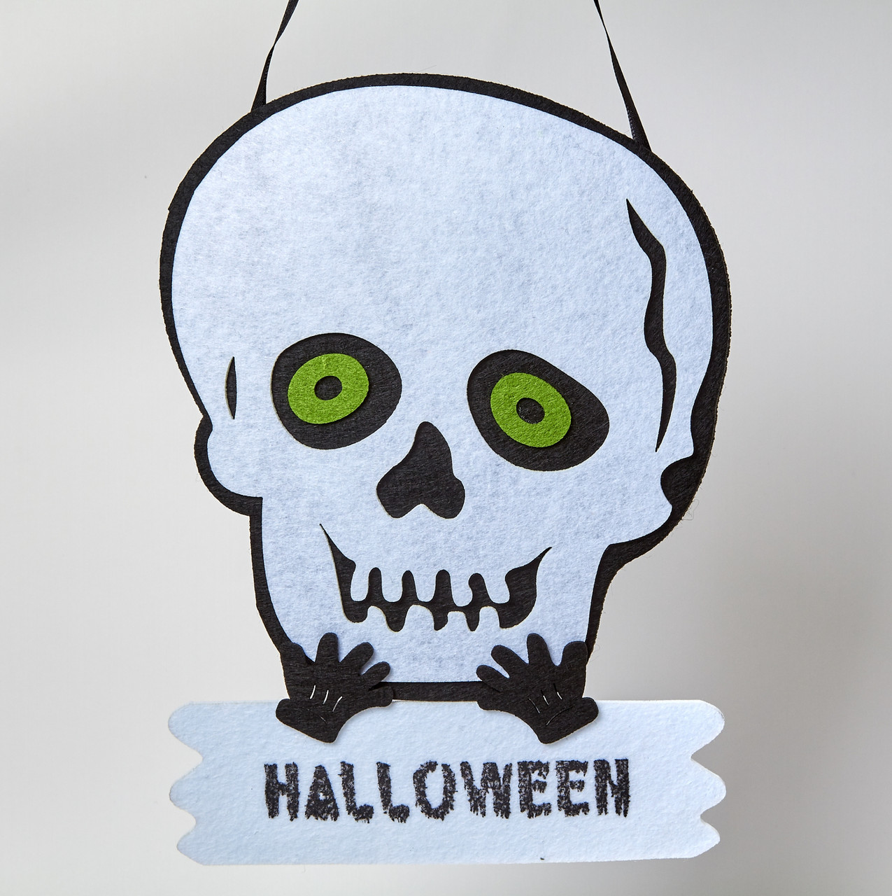 Фетровий підвіска Череп на Хэлллоуин, фото 1