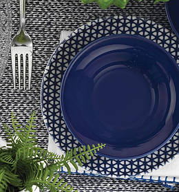 Десертні тарілки Nanoceram Navy Blue 20 cм фарфор Kütahya