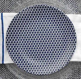 Обідні порцелянові тарілки Nanoceram Navy Blue 25 cм Kütahya