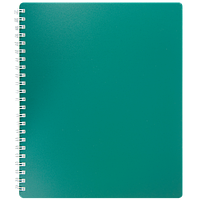 Зошит для записів на пружині CLASSIC, B5, 80 аркушів, клітинка, зелений