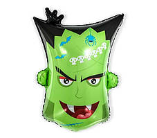 Фольгована кулька велика фігура Франкенштейн 60х46см Китай