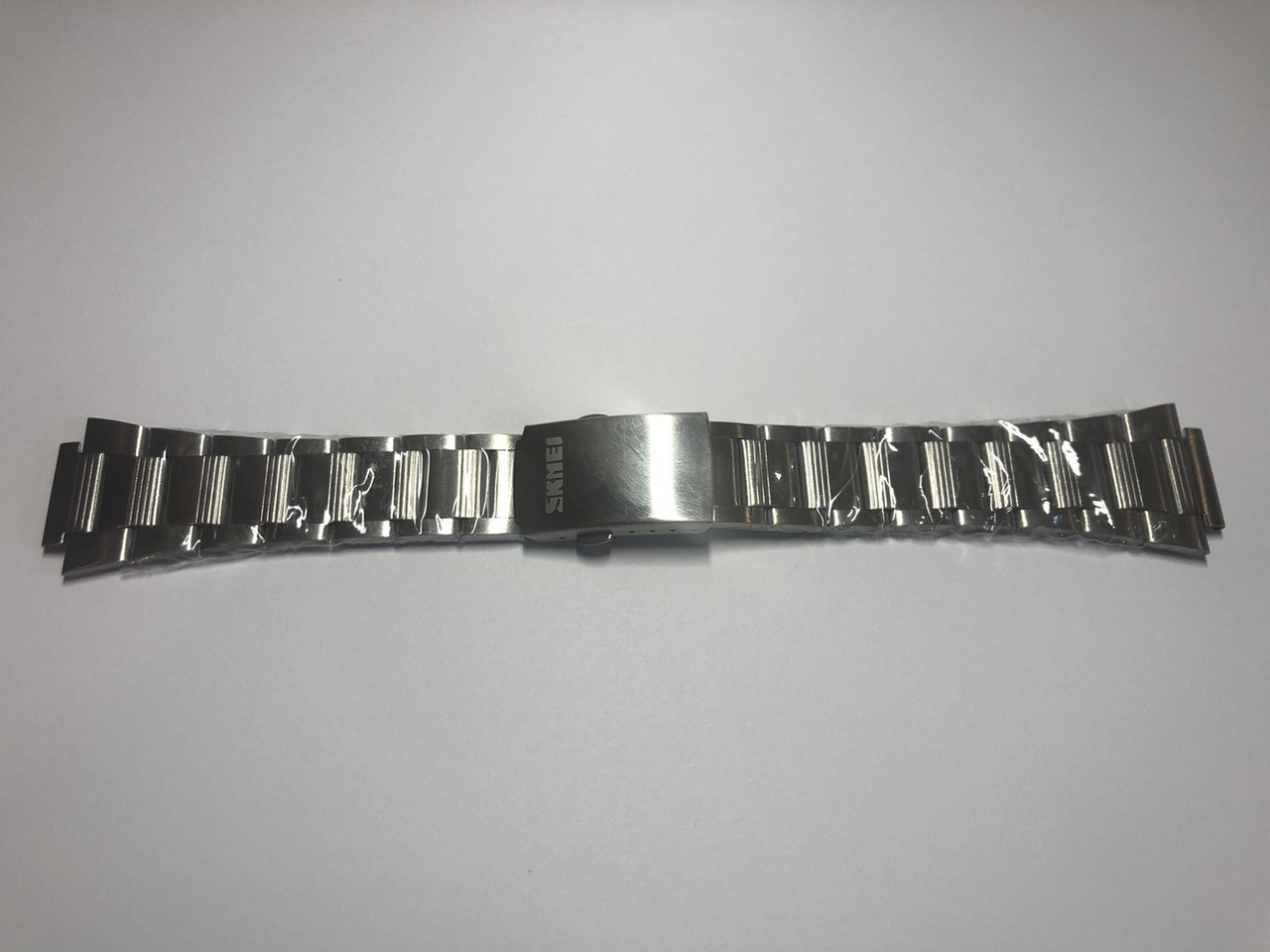 Ремінець на годинник Skmei 1370 сріблястий БЕЗ НАКЛАДНОГО ПЛАТЕЖУ!, фото 1