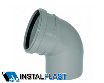 Каналізаційний кут Instalplast 110х45° (внутрішній)