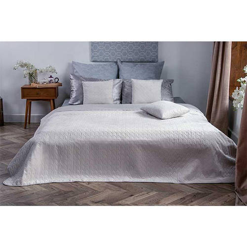 Купить Покрывало на кровать, диван Руно Велюр белый 150х220 ...