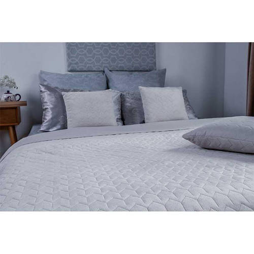 Купить Покрывало на кровать, диван Руно Велюр белый 150х220 ...