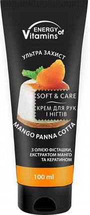 Крем для рук і нігтів Energy of Vitamins Mango Panna Cotta 100 мл, фото 1