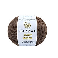 Gazzal BABY WOOL (Газзал Бейби Вул) № 807 коричневый (Шерстяная пряжа, нитки для вязания)