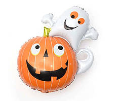 Фольгована кулька велика фігура Гарбуз привид 59х86см Китай