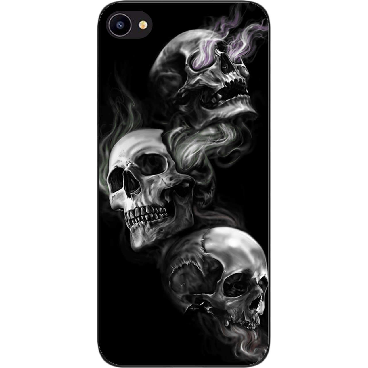 Бампер силіконовий чохол для Meizu U10 з картинкою Три черепа, фото 1