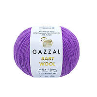 Gazzal BABY WOOL (Газзал Бейби Вул) № 815 сиреневый (Шерстяная пряжа, нитки для вязания)