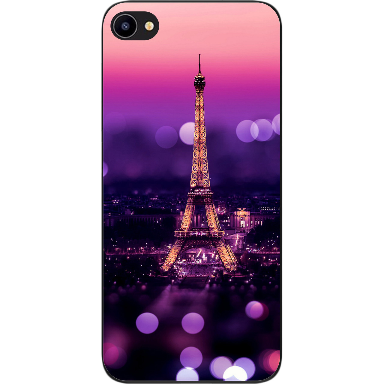 Бампер силіконовий чохол для Meizu U10 з картинкою Париж вночі, фото 1
