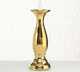 Підсвічник із кераміки золотий h 2 9 см