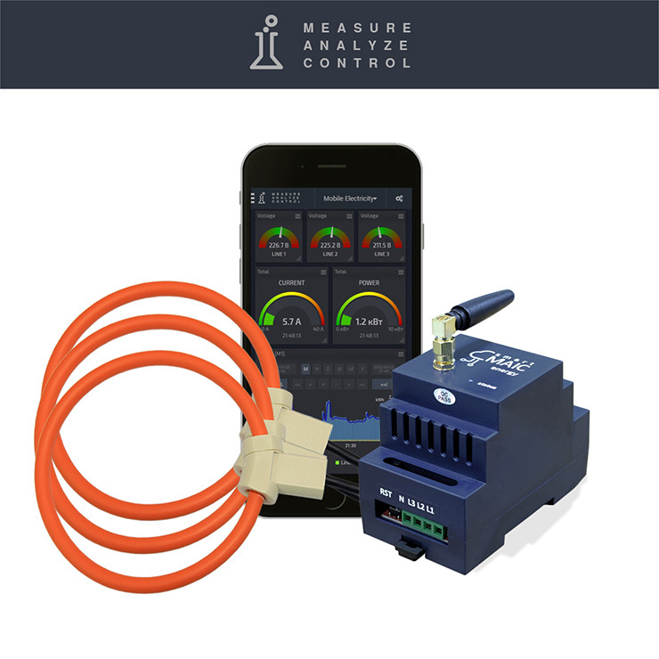 Розумний лічильник електроенергії з WiFi D103-1000, трифазний 1000А, фото 1