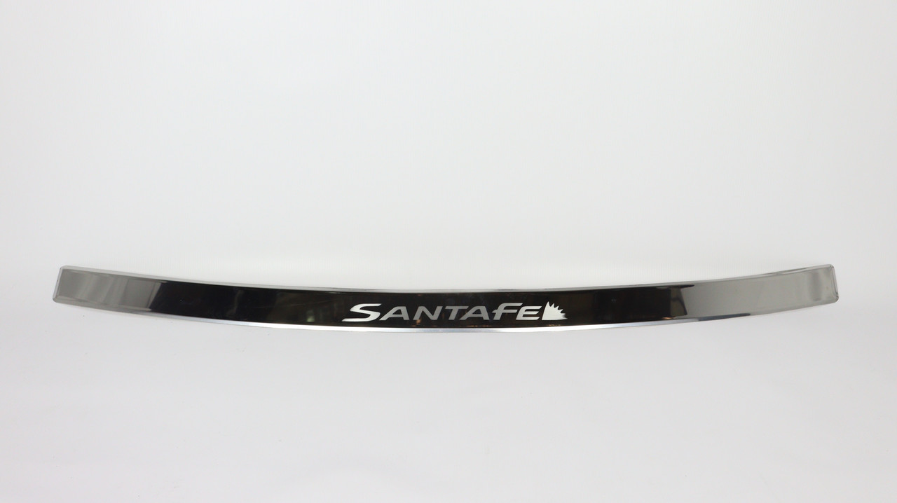 Накладка на задній бампер (без загину) Hyundai Santa Fe 2012-..., фото 1