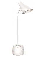 Світлодіодний LED світильник Настільний (лампа) LUXEL 220-240V 7W IP20 (БІЛИЙ)+ОРГАНАЙЗЕР, НІЧНИК (TL-10W)