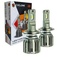 Лампа світлодіодна для фар CYCLONE LED H7 5700K 6000LM TYPE 31 2 шт комплект