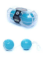 Вагінальні кульки Duo balls Blue, Тренуйся і керуй мисцями