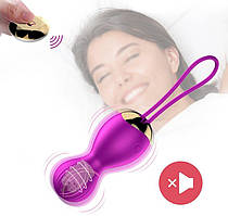 Вагінальні кульки з вібрацією та з пультом дистанційного керування FOX - Vibrating Silicone Kegel Balls USB