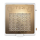 Професійна настільна манікюрна витяжка Teri 800 M з HEPA фільтр (сітка металева золота), фото 3