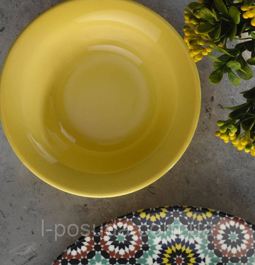 Салатник 15 см Nanoceram Sari фарфор Kütahya, фото 1