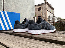 Чоловічі кросівки Adidas Iniki Runner Grey сірі, фото 6