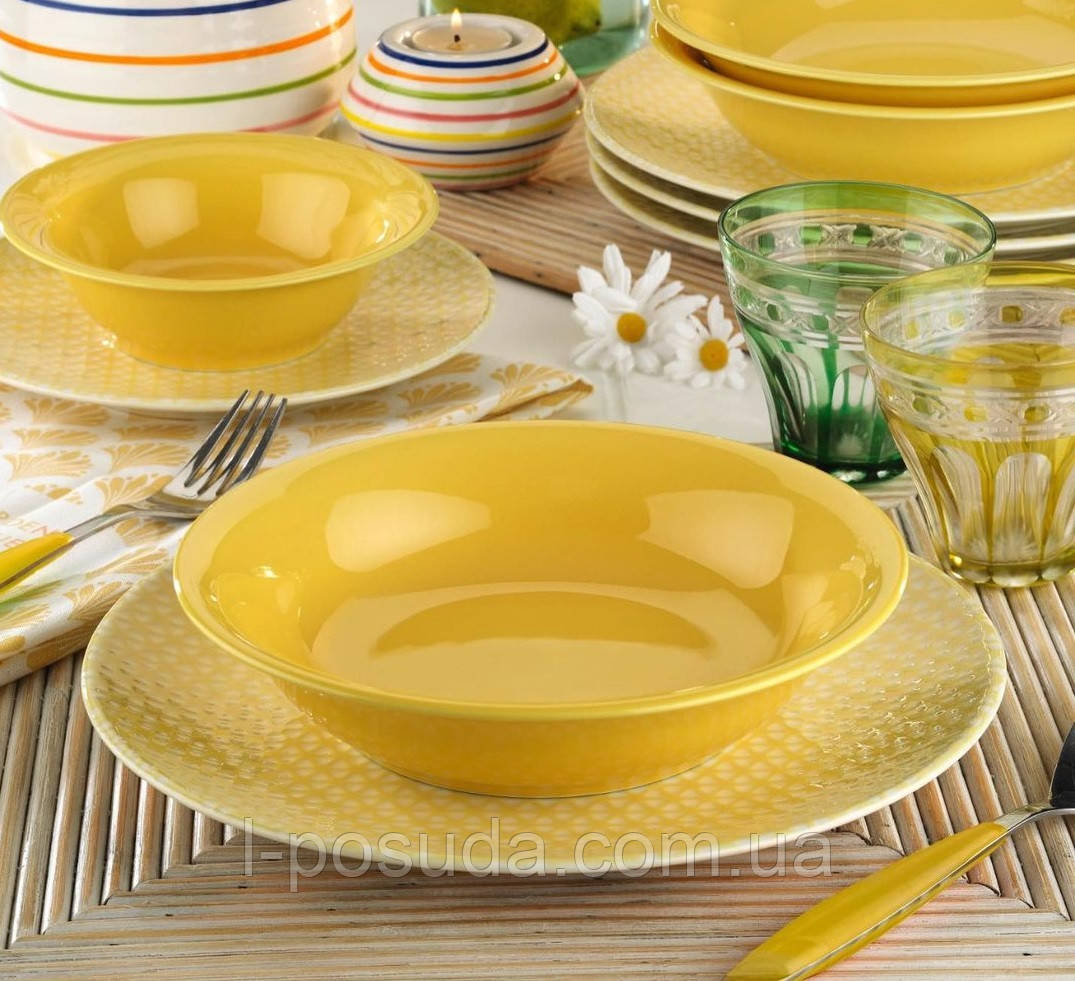 Салатник 15 см Nanoceram Sari фарфор Kütahya, фото 1