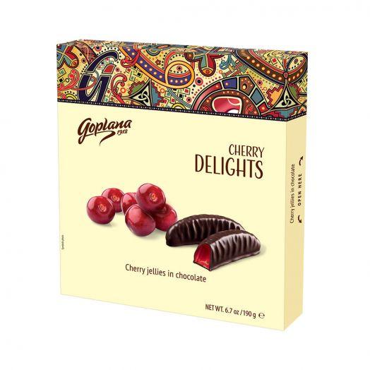Цукерки желейні вишневі Goplana Delights в шоколаді зроблене тільки з найкращих інгредієнтів 190г TM Goplana Польща