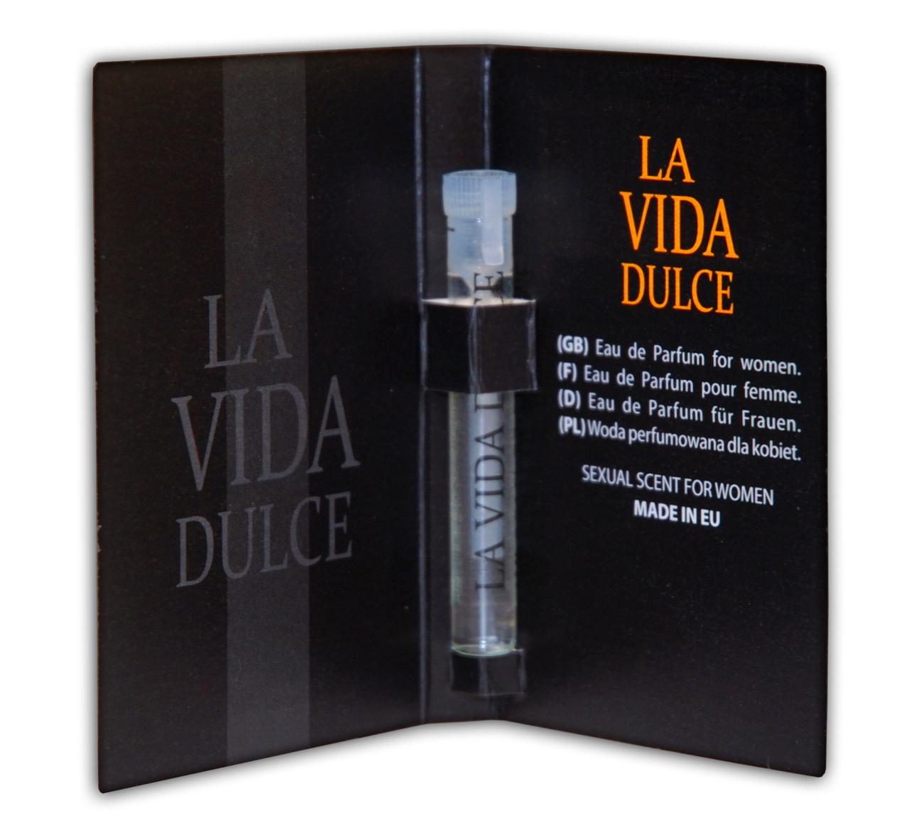 Парфуми з феромонами для жінок La Vida Dulce, 1 ml пробник