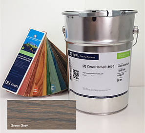 Масло для паркета ZOBEL ZowoHome 4620 Impregnation BioOil Color (цвет Зелено-серый/ Green Grey), фото 2