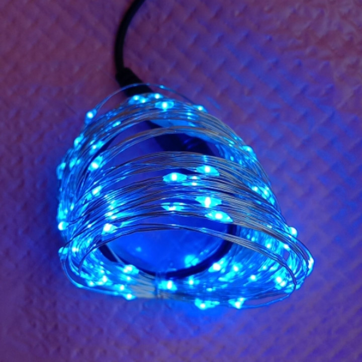 Новорічна світлодіодна гірлянда РОСА 100 LED, 10м синій