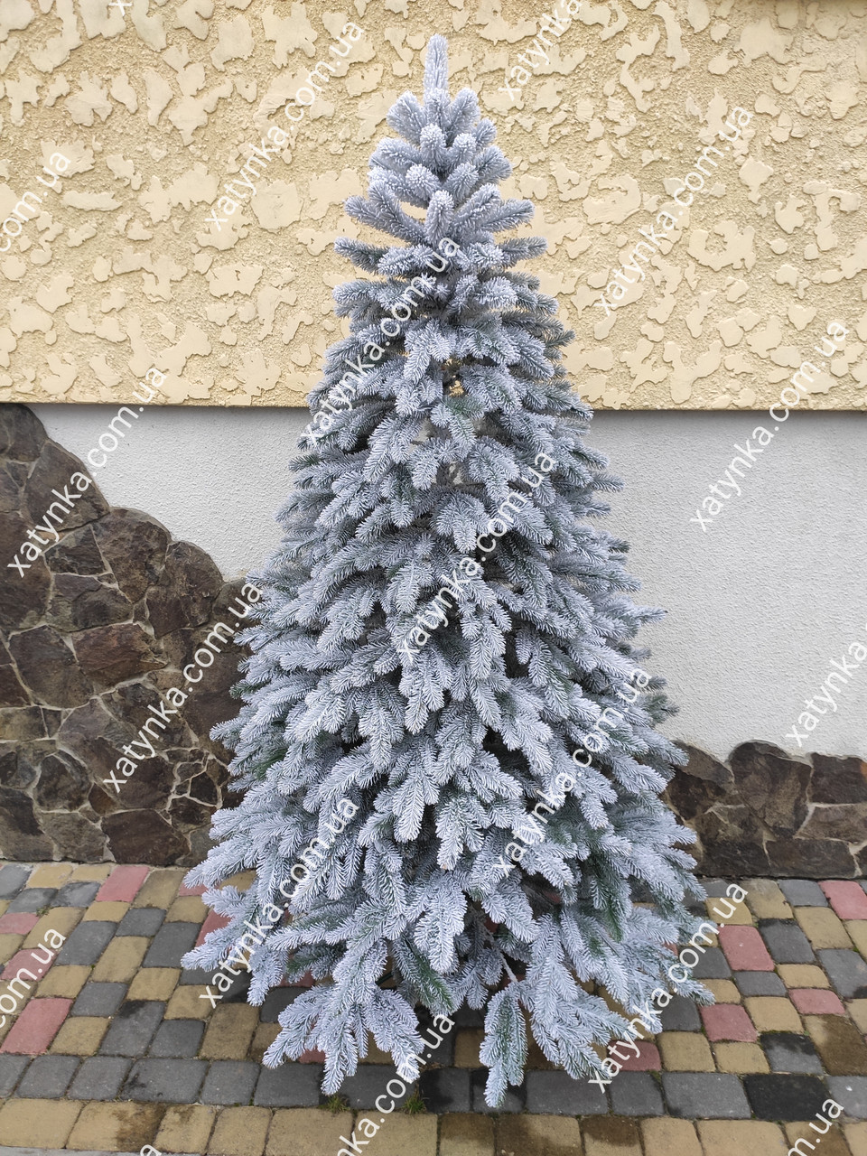 Лита ялинка Елітна Засніжена 1.80 м // Ялинка з снігом пластикова