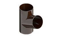 Тройник трубы INES 80 мм Цвет RAL 8017 коричневый.