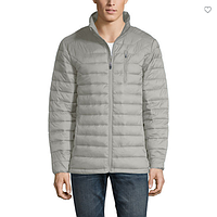 Куртка-пуховик Xersion, ветрозащитная, легкая, на молнии, светло-серый, XL.100% оригинал USA