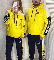 Чоловічий спортивний костюм Адідас на флісі. Теплий чоловічий спортивний костюм Adidas. Зимовий Костюм утеплений