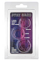 Набір із 3 шт рекційних кілець STAY HARD — Three Rings Purple, 3000004692