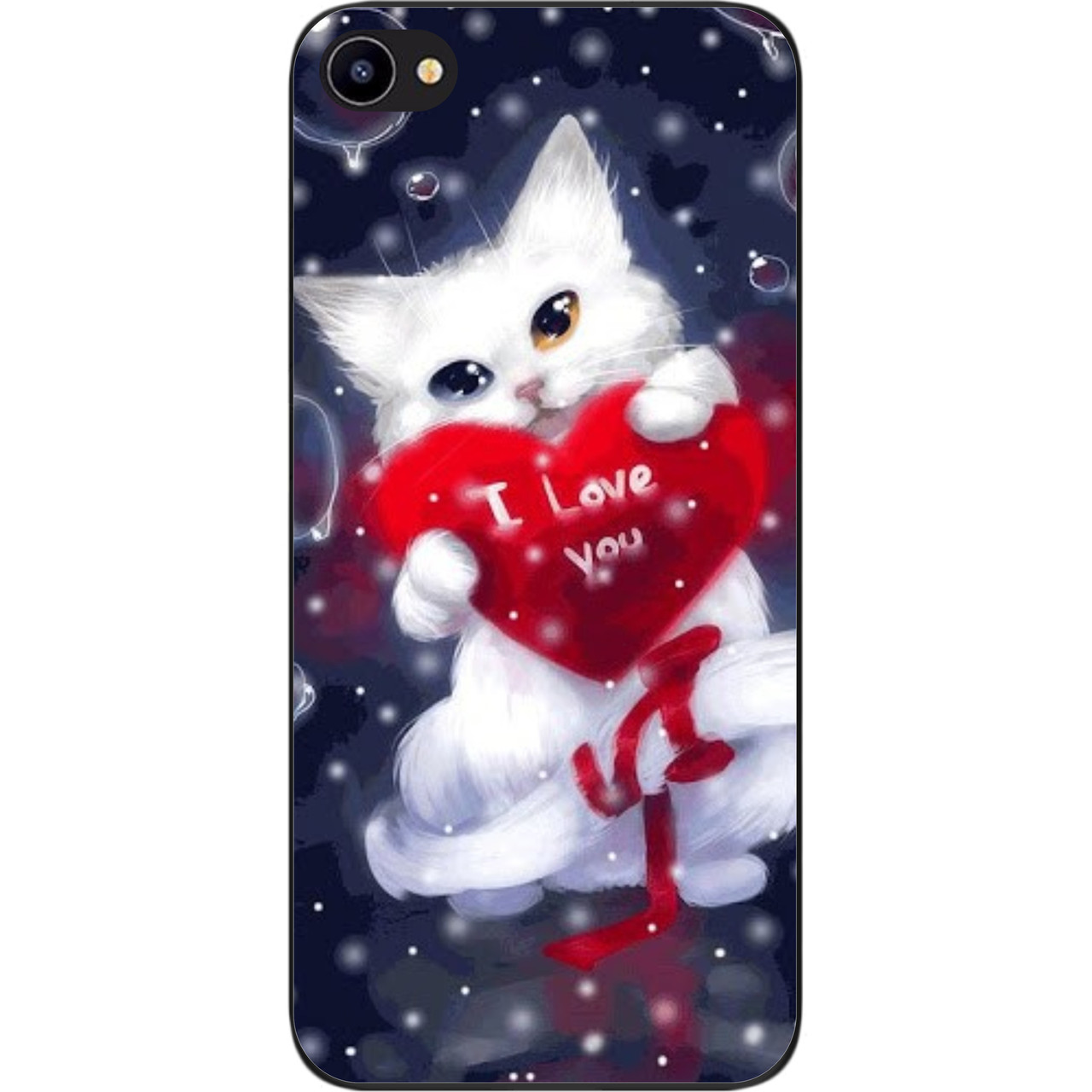 Силіконовий чохол для Meizu U20 з картинкою Котик з серцем, фото 1