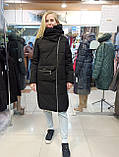Жіночий пуховик куртка Clasna з накладною кишенею CW21D8160  (50 розмір) XXL, фото 4
