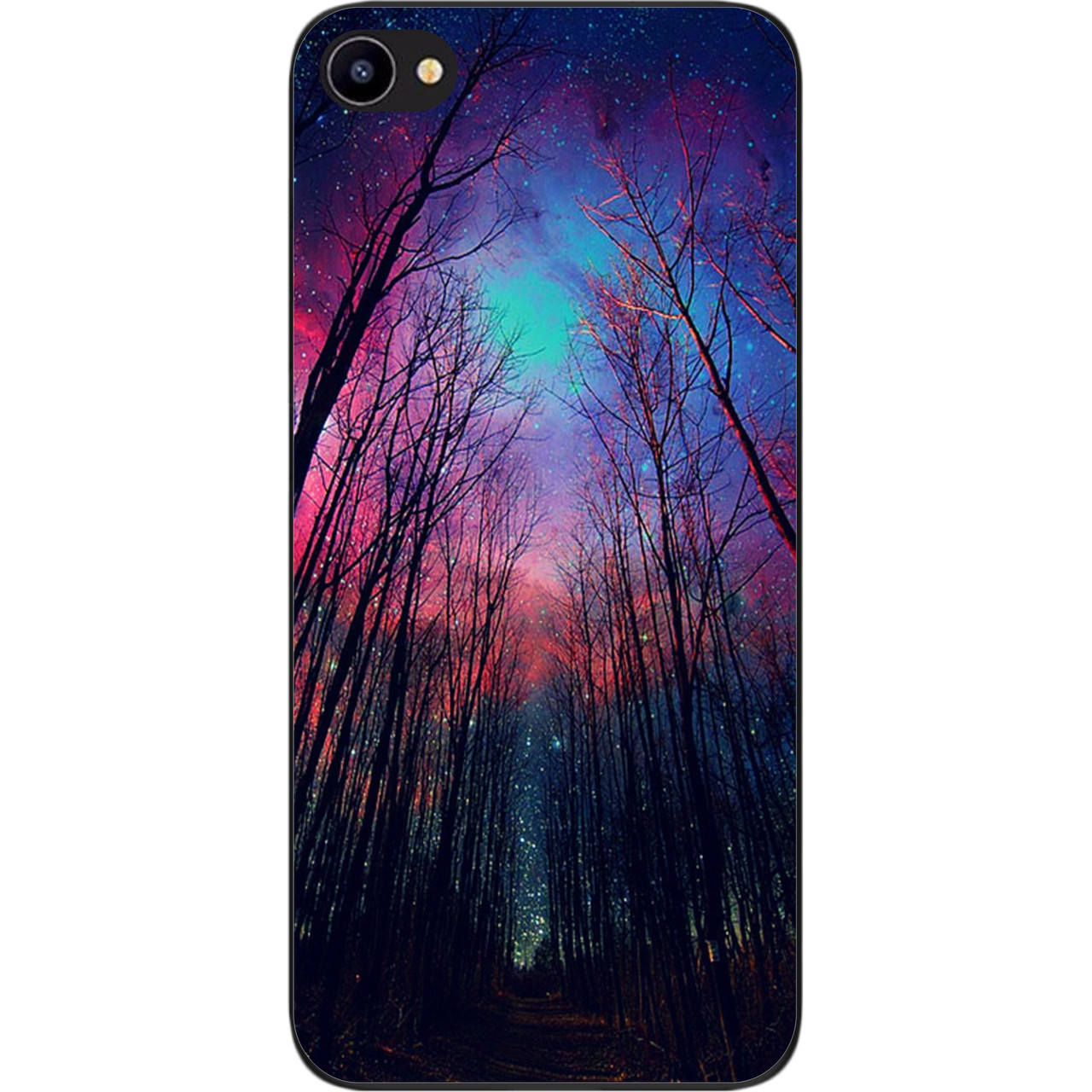 Силіконовий чохол бампер для Meizu U20 з картинкою Ліс космічне небо, фото 1