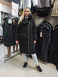 Жіночий пуховик куртка Clasna з накладною кишенею CW21D8160  (50 розмір) XXL, фото 5