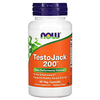 Добавка для мужчин "Testo Jack 200" Now Foods, 60 капсул