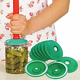 Вакуумні кришки для консервації та тривалого зберігання продуктів, фото 2