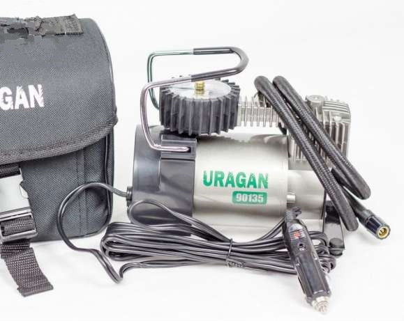 Автомобільний компресор Uragan 90135 з автостопом, фото 1