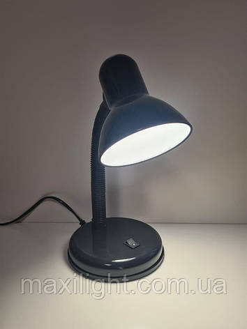 Світлодіодний Настільний LED світильник (лампа) LUXEL 220-240V 7W IP20 (TL-11B) Чорний, фото 3