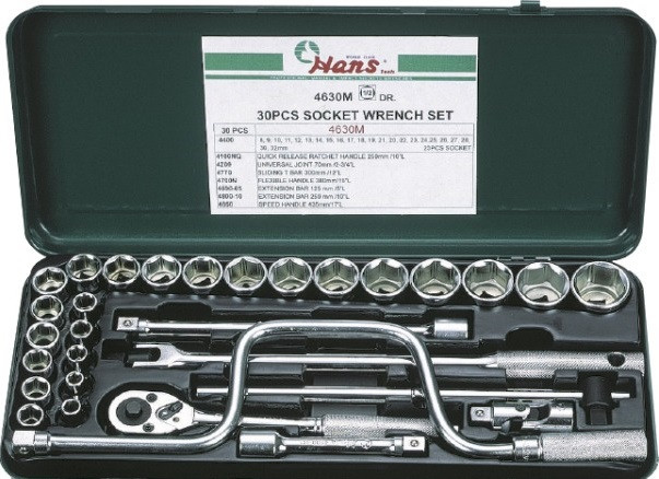Набір головок Hans 30 предметів (4630M), фото 1